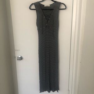 Sans Souci Ribbed Jersey Maxi Dress